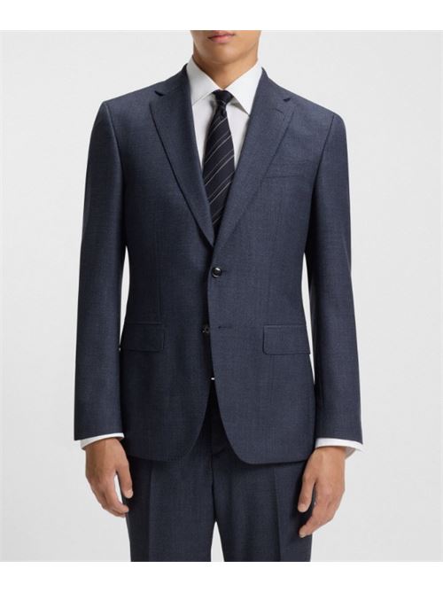 Virgin wool jacket with micro-pattern BOSS | 50551572 H-HUTSON-251 10275216.473